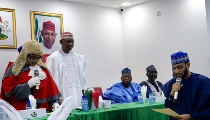 Gov Yusuf Swears in New Deputy Murtala Garo Gov Yusuf Swears in New Deputy Murtala Garo