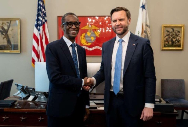 National Security Adviser (NSA), Mallam Nuhu Ribadu, with the Acting National Security Advisor and Secretary of State, Marco Rubio National Security Adviser (NSA), Mallam Nuhu Ribadu, with the Acting National Security Advisor and Secretary of State, Marco Rubio
