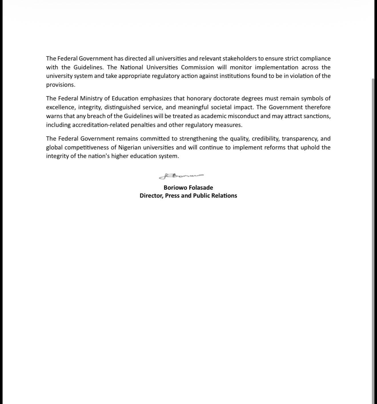 Honorary Doctorate Awards - THEWILL NEWS MEDIA Honorary Doctorate Awards