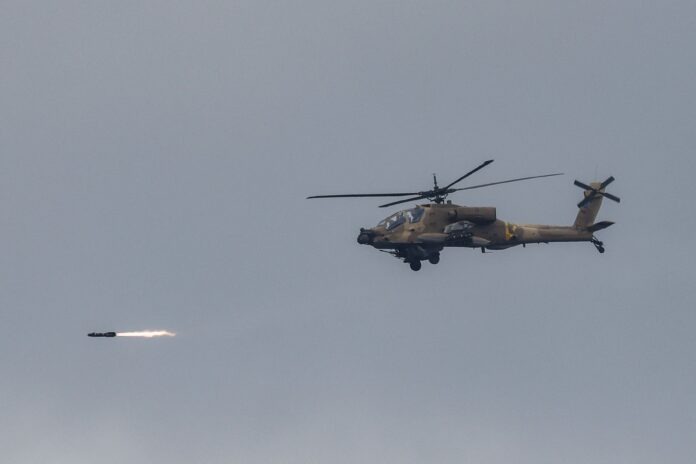Helicopter strike launched Helicopter strike launched