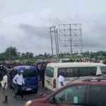 Protest Grounds Yenagoa As Demonstrators Block Igbogene Junction Protest Grounds Yenagoa As Demonstrators Block Igbogene Junction