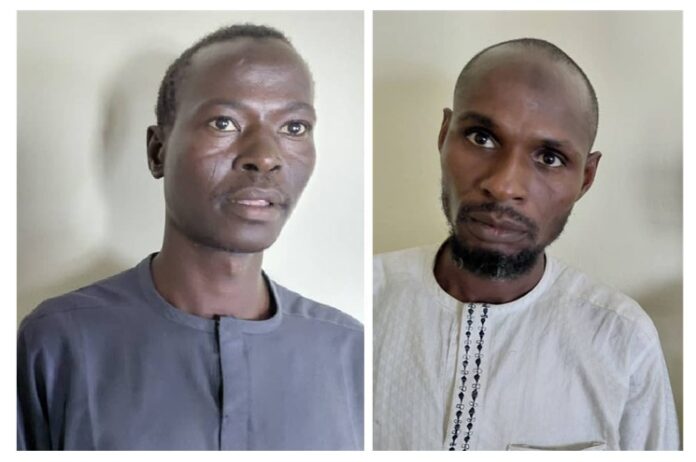 Two men shown in side-by-side portraits; left man wears a gray top, right man wears a white embroidered shirt, both facing the camera.