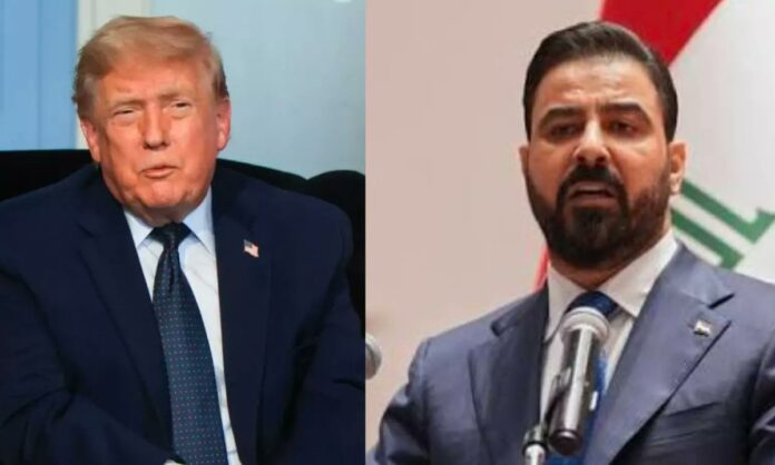 Trump and Ali al-Zaidi