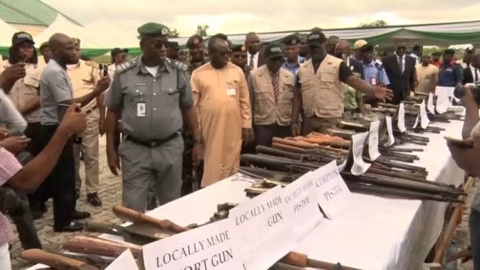 Security chiefs and officials inspect
