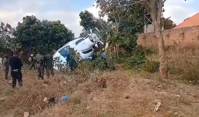 Air Force Helicopter Carrying Zambian VP Crashes After Take-Off Air Force Helicopter Carrying Zambian VP Crashes After Take-Off