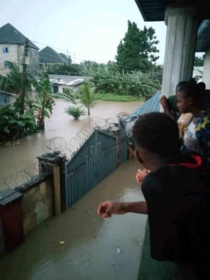 Flooded homes in Port Harcourt Street during the heavy rain yesterday in Uyo, Akwa Ibom State. - THEWILL NEWS MEDIA Flooded homes in Port Harcourt Street during the heavy rain yesterday in Uyo, Akwa Ibom State.