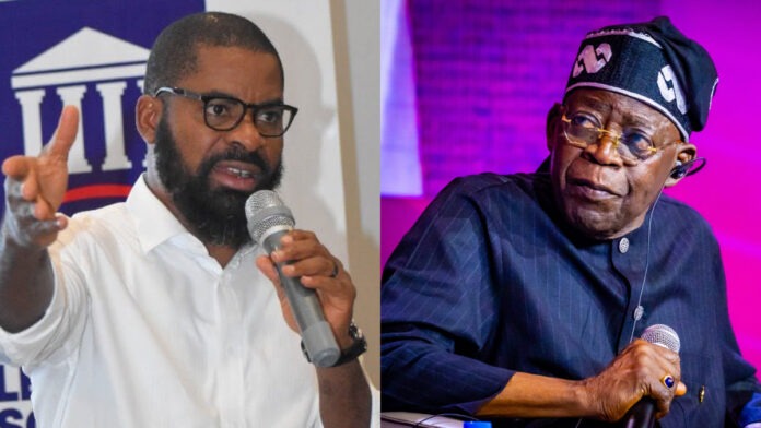 Deji Adeyanju and Bola Tinubu Deji Adeyanju and Bola Tinubu