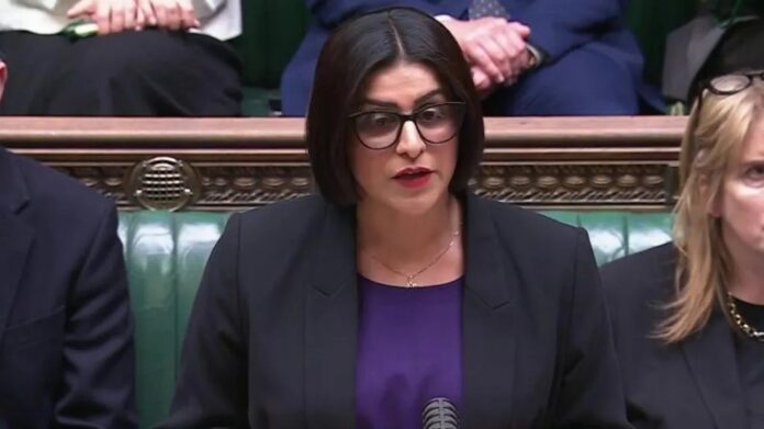 Home Secretary Shabana Mahmood in the House of Commons