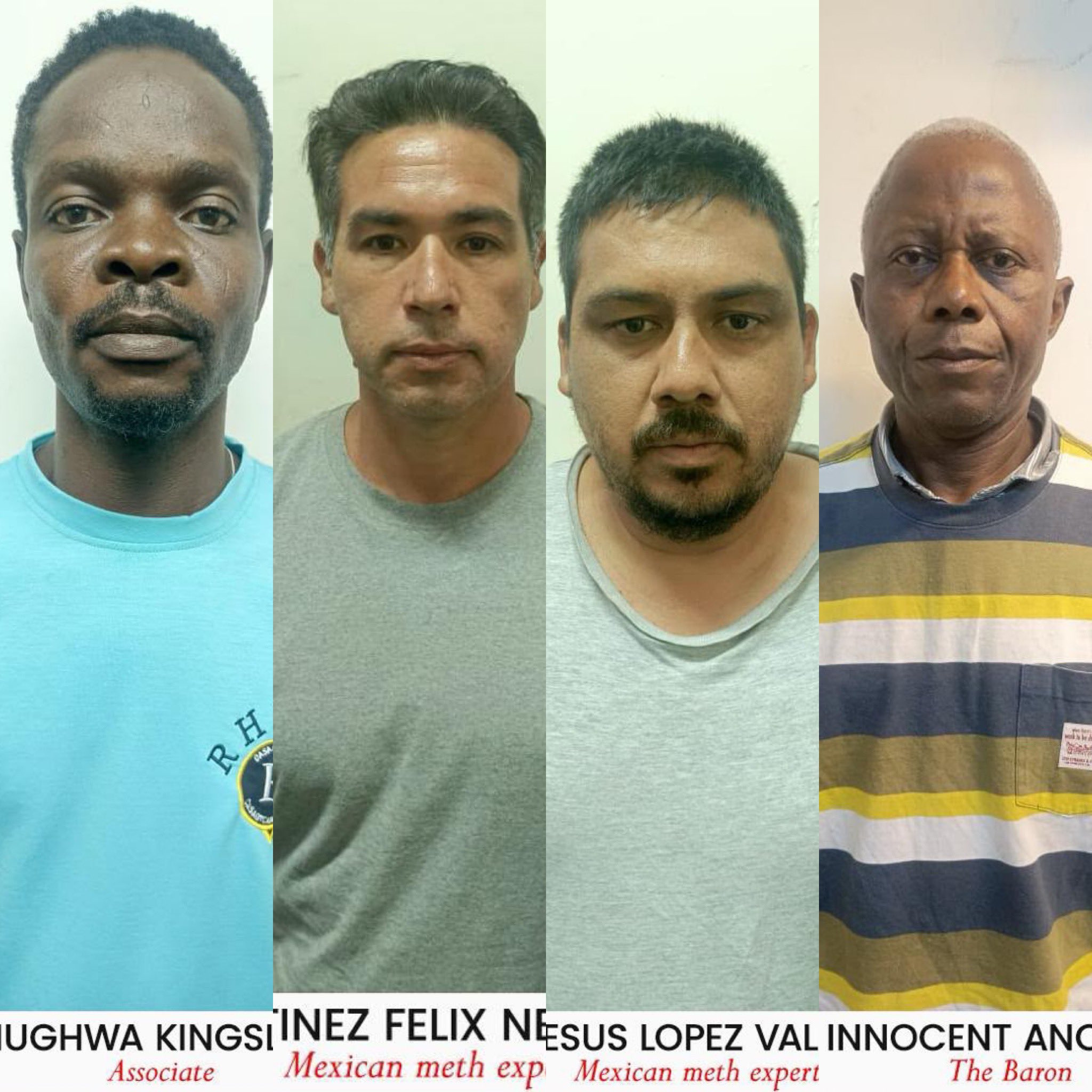 Collage of four adult men shown from the shoulders up, facing the camera with neutral expressions, different ages and skin tones.