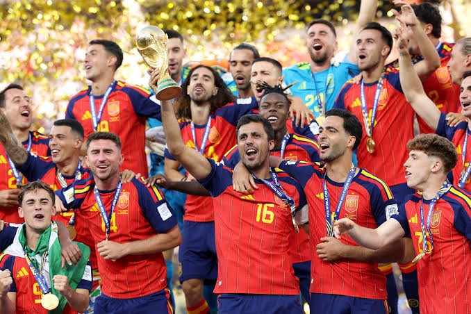 Spain celebrated their second FIFA World Cup title after Ferran Torres’extra-time winner against the Netherlands in the 2010 final. Photo credit: Getty image