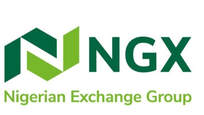 NGX Nigerian Exchange Group logo with a green geometric emblem and the text ‘Nigerian Exchange Group’ in green on the right.