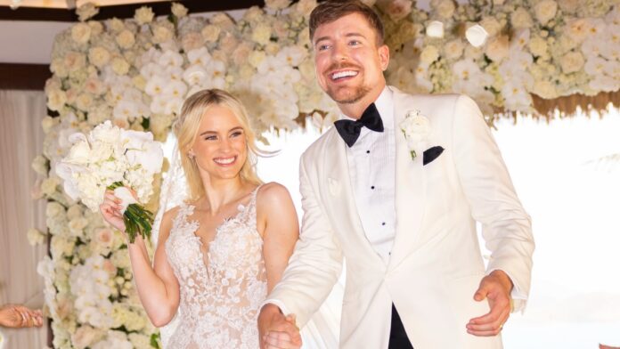 Jimmy Donaldson, known as MrBeast and his wife Jimmy Donaldson, known as MrBeast and his wife