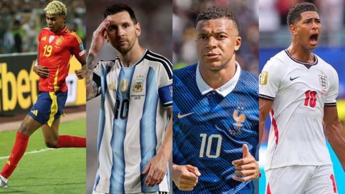 Lamine Yamal, Lionel Messi, Kylian Mbappé, Jude Jude Bellingham Lamine Yamal, Lionel Messi, Kylian Mbappé, Jude Jude Bellingham