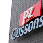 PZ Cussons Grows Pre-Tax Profit by 364% to N77.32bn in FY2026 PZ Cussons logo on a dark tiled exterior wall of a building