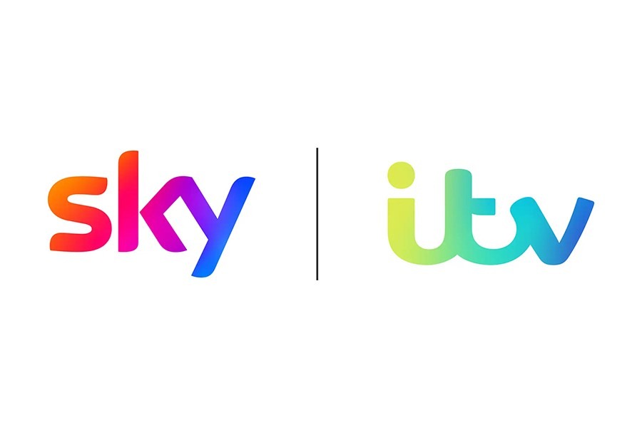 Sky_ Itv - THEWILL NEWS MEDIA Sky and ITV logos shown side by side with a vertical divider between them.