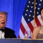 Epstein Scandal Shadows Trump as WSJ Reporters Honoured at White House Dinner Trump with members of the Wall Street Journal team