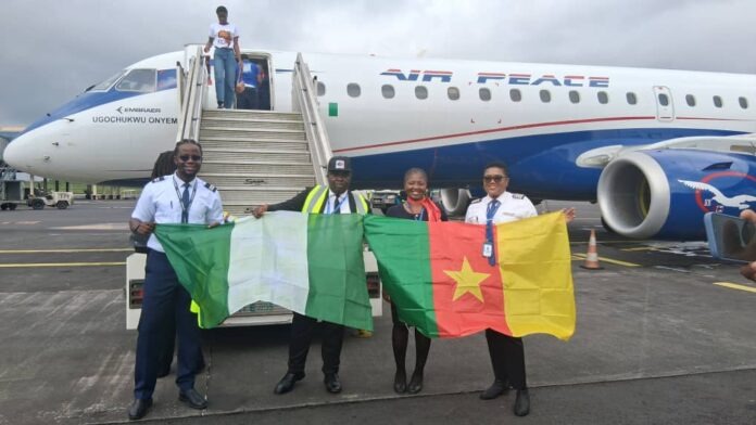 Air Peace crew members and ground personnel