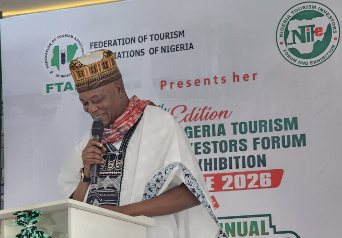 Nigeria's tourism expert, Ambassador Ikechi Uko, speaking at the 2026 Federation of Tourism Associations of Nigeria (FTAN) Annual General Meeting