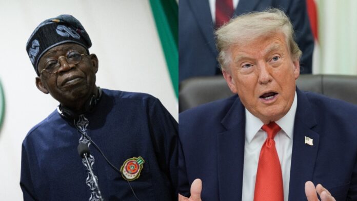 Bola Tinubu and president Donald