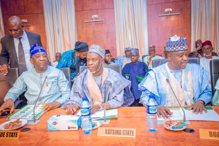 Representatives of Northern states attend a high-level session during the Northern Peace Summit in Kaduna. - THEWILL NEWS MEDIA