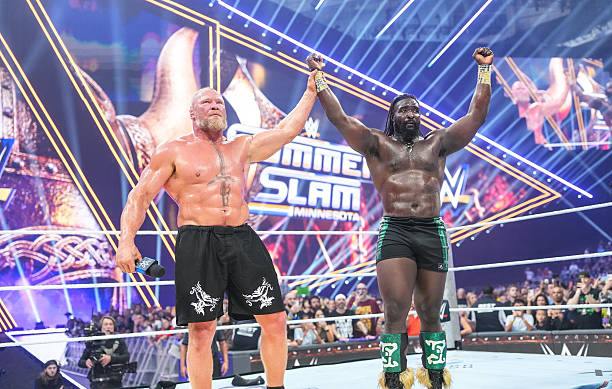 Oba femi and Lesnar at SummerSlam 2026 - THEWILL NEWS MEDIA Oba femi and Lesnar at SummerSlam 2026