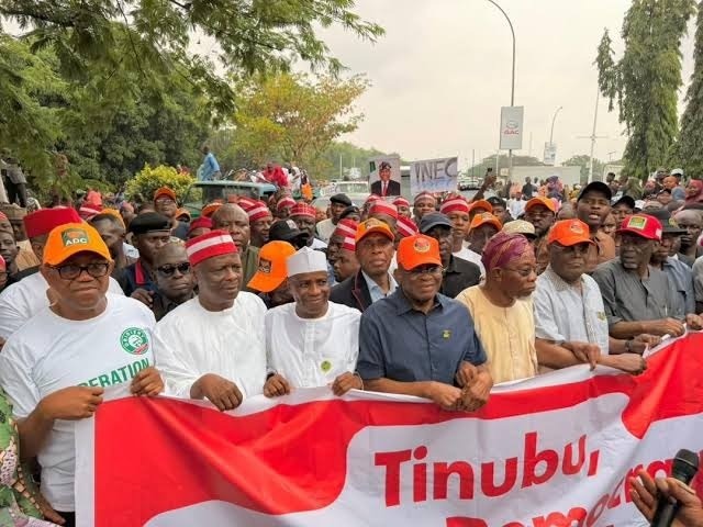 Prominent opposition figures participate in a political mobilisation in Abuja. Prominent opposition figures participate in a political mobilisation in Abuja.